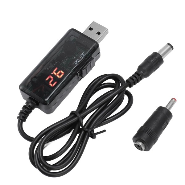 Power Bank Router Cord, HD Digital Display USB Power Bank