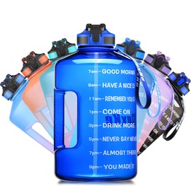SLUXKE Trinkflasche Sport - 2.2 L / 3.78 L Wasserflasche I Große Sportflasche I BPA Frei I Water Jug I Wasserflasche 2.2 Liter I auslaufsicher I Gallone Water Bottle für Fitness I Sport I Gym