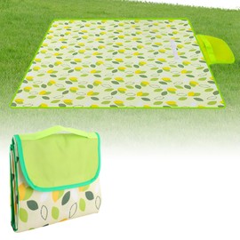 ASelected Picnic Blanket 200 X 200 Cm Beach Blanket Camping Blanket With Handle Waterproof Large Picnic Blanket For Family, Beach, Hiking, Camping(Green)