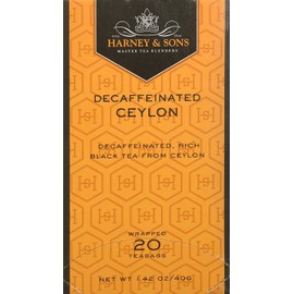 Harney and Sons Decaf Ceylon, Decaf Black 20 Teabags per Box