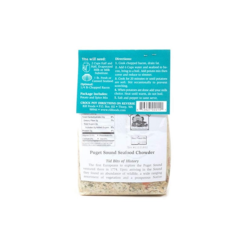 Rill Foods Puget Sound Seafood Chowder 6.8 oz