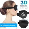 2PCS Pirate Eye Patches, AMZVIO 3D Medical Eye Patches for