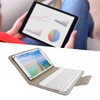 Tablet Cover Set with White Bluetooth Keyboard Protective Case Holder