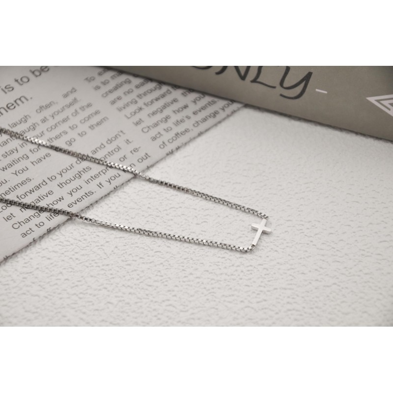 BaronCara Sterling Silver Plated Cross Necklaces for Women and Men