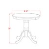 East West Furniture EMT-OLW-TP Eden Dining Room Table - a