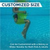 Swimways Noodle Sling Floating Pool Chair Mesh Seat Green Blue