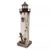 Decor Wooden Nautical Lighthouse Decor with Light Rustic Ocean Sea