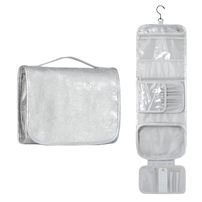 Toiletry Bags, Bright silver, Travel & Storage