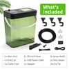 RUNWUSHENG Reptile Misting System - 2-Gallon Large Water Tank, 3