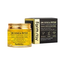 Farmstay 24K Gold & Peptide Perfect Ampoule Cream 80ml / 팜스테이 24K 골드 앤 펩타이드 퍼펙트 앰플 크림 80ml