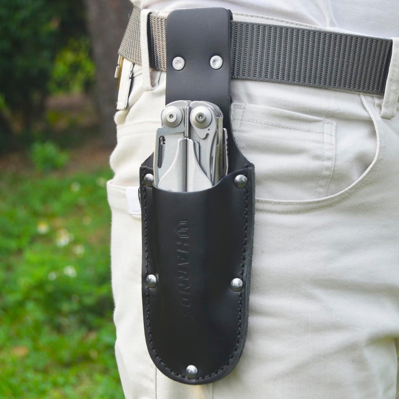 Harnds Leather Pliers Holder Small Tool Pouch Knife Sheath Multitool