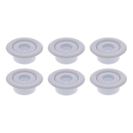 Metal Magery IPS Fire Sprinkler Escutcheon Head Plate 2 Piece Cover Ring White 1/2" Pack of 6