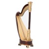TOTITOM Musical Instrument Model, Collectible Figurines, 25cm Miniature Wooden Harp