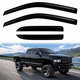 DimFlux 4PC Rain Guards for 02-08 Dodge Ram 1500 for 2003-2009 Ram 2500