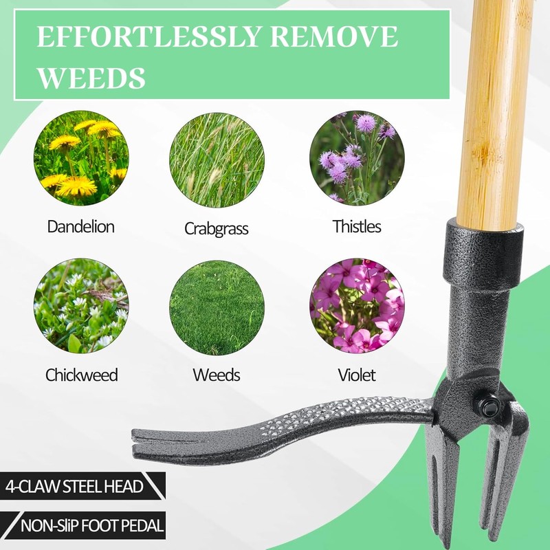 Lawn Mower - Long-Handle Manufacturing - Standing Lawn Mower Tool,