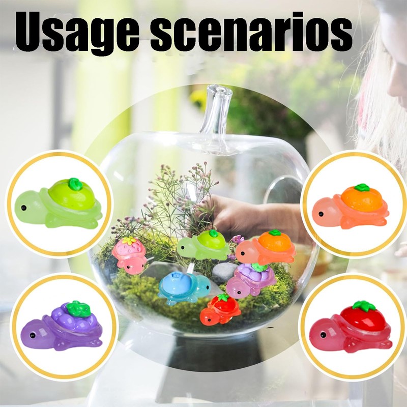 70 PCS Mini Turtles, Tiny Turtle, Tiny Turtles with Fruit