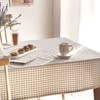 Bellife gingham check beige tablecloth for 4 people / 벨라이프