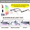 EYEURL Round Reading Glasses for Women 4 Pack Stylish Blue