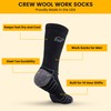 Camel City Mill Crew Wool Work Socks – Sweat-Wicking &