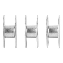 TOPINCN Bobinas De Máquina De Coser, 100 Piezas De Bobinas De Aluminio Vacías Carretes De Coser Piezas De Máquinas De Coser Industriales
