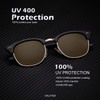 KALIYADI Polarized Sunglasses for Men and Women Semi-Rimless Frame Driving