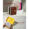 EGOSUNNY® Crocodile-Embossed A5 Refillable Leather Planner – 5.8" x 8.3"