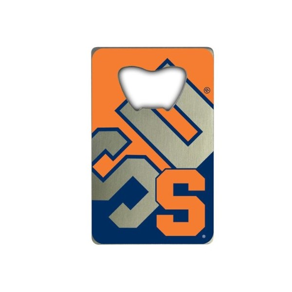 FANMATS 62587 Syracuse Orange Credit Card Style Bottle Opener - 2” x 3.25