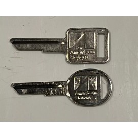 AMC Jeep Key Blank Set.  Oval And Square Key Included. RA3 & RA4 1974-1984