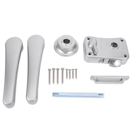 Ksrnsne RV Toilet Door Lock Bathroom Door Lock Caravan Boat Latch Handle Lock RV Accessories