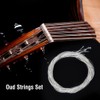 Oud Strings, Nylon Silver Plated Copper Alloy Clear Normal Tension