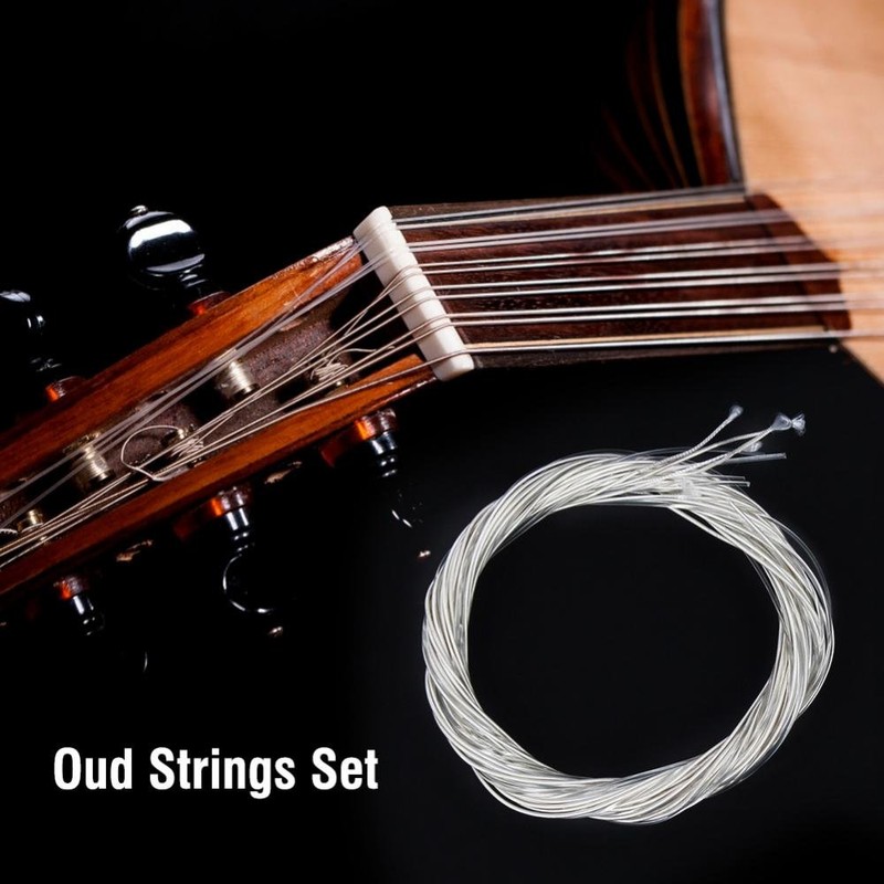 Oud Strings, Nylon Silver Plated Copper Alloy Clear Normal Tension