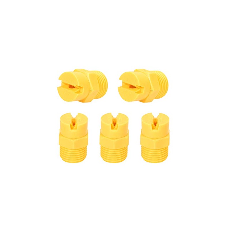 sourcing map Pack of 5 Flat Jet Nozzles PP 65