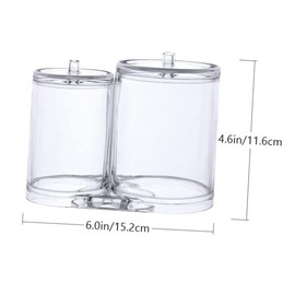 STOBAZA 1-piece Swab Cotton Pad Box Makeup Organizer Lid Storage Container for Cotton Pads Swabs Cotton Pad Organizer Bathroom Box