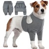 IDOMIK Dog Recovery Suit for Front Legs, Adjustable Dog Leg