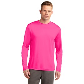 Sport Tek Long Sleeve PosiCharge Competitor TEE F20 Neon Pink