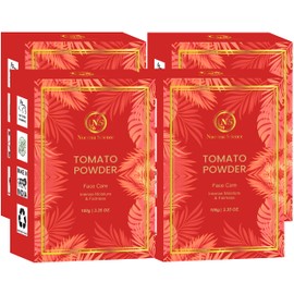 Nuerma Science Tomato Powder Natural Organic for Lightening Glowing Skin Tone & Reduce Dark Sport Wrinkle Fine Line (100 GM Each, Pack of 4) 400 GM