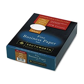 Southworth 403CR 25% Cotton Business Paper White w/Red Rules 20 lb Wove 8-1/2 x 11 500/Bx FSC