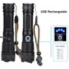 Roklite Rechargeable Handheld Flashlight - Super Bright - Zoomable -