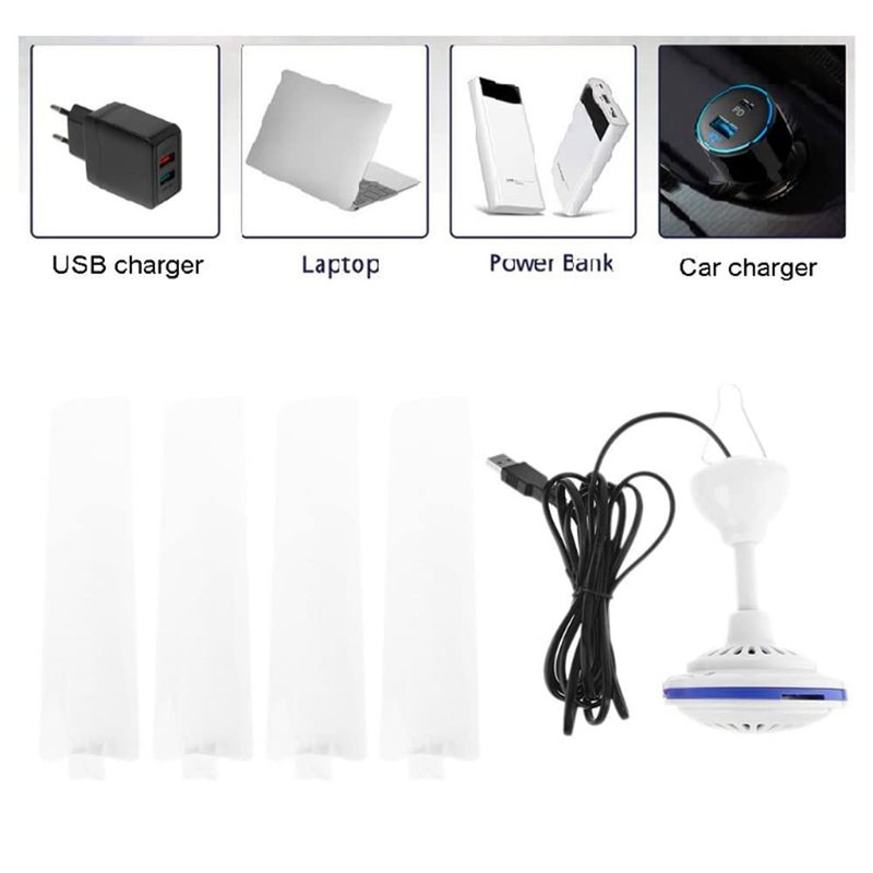 Yipgou 5V USB Ceiling Fan 19.7inch Portable USB Fan Mini