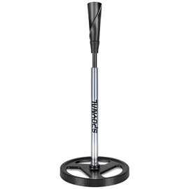 SPOYNAL Portable Batting Tee, Adjustable Tee for Baseball/Softball - 25" to 37" Height, Hand-Rolled Flexible Rubber Top & Easy Transport Base for Baseball/Softball Training, T-Ball, Youth & Adults