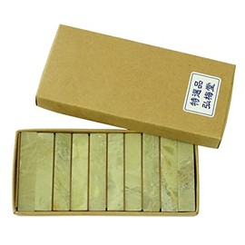 Koumeido Seal Engraving Aota Stone (0.4 x 2.0 inches (10 mm x 50 mm), Aota Seihakusho 0.4 inch (1.0 cm) Square [Set of 10]