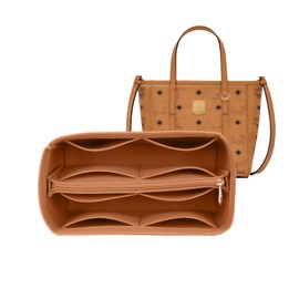 Lckaey bag organizer for tote bag felt insert purse organizer 3020Camel-S