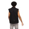 VICTORIOUS Distressed Denim Jean Vest Jacket DK101 - Classic Black