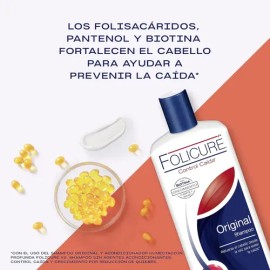 FOLICURE Shampoo Control Caída Original con biotina y pantenol, ideal para un crecimiento de cabello saludable 700 ml                                 