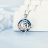 LILALO Nightmare Necklace Sterling Silver Crystal Jack and Sally Jewelry