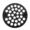 Westbrass A3192-62 4" OD Brass Shower Strainer Grid Drain Cover,