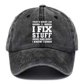 YULOONG Vintage Baseball Cap Mens Classic Washed Cotton Adjustable Dad Cap Gifts Ideas for Birthday Black