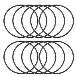 TA-VIGOR 10Pcs Nitrile Rubber O-Rings, 120mm OD 112mm ID 4mm Width Rubber Washers Spacer O-Rings Gasket kit, Metric Sealing Gasket for Hose, Faucet, Automotive, Plumbing