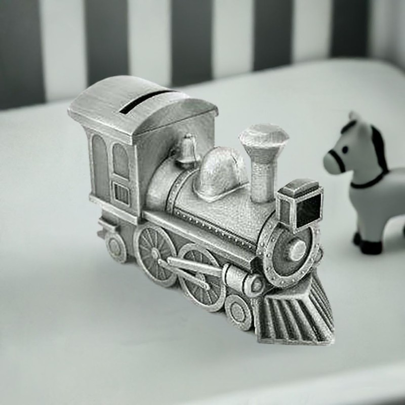 Baby Money Box Pewter Silver Gift Christening Newborn Shower Keepsake