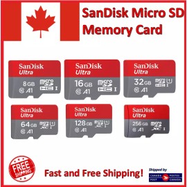 Universal SanDisk MicroSD Memory Card With Adapter SDHC SDXC 16GB 32GB 64GB 128 GB 256GB - 32GB